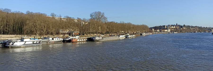 Conflans Seine vue de passerelle 2 900